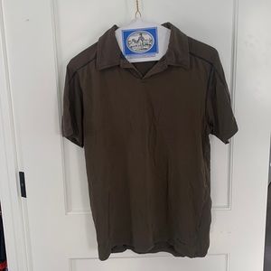 Patagonia men’s brown polo - S